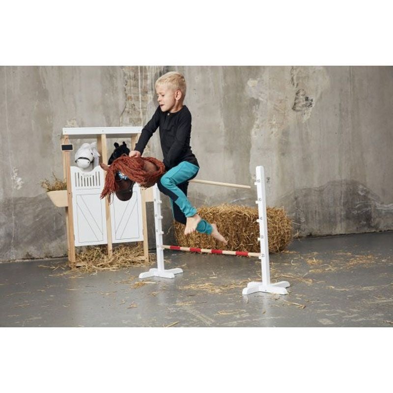 Concours Hindernis Hobby Horsing Wit / Rood