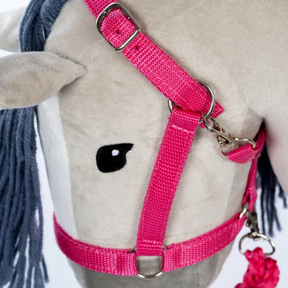 Halster en Halstertouw roze voor Hobby horse