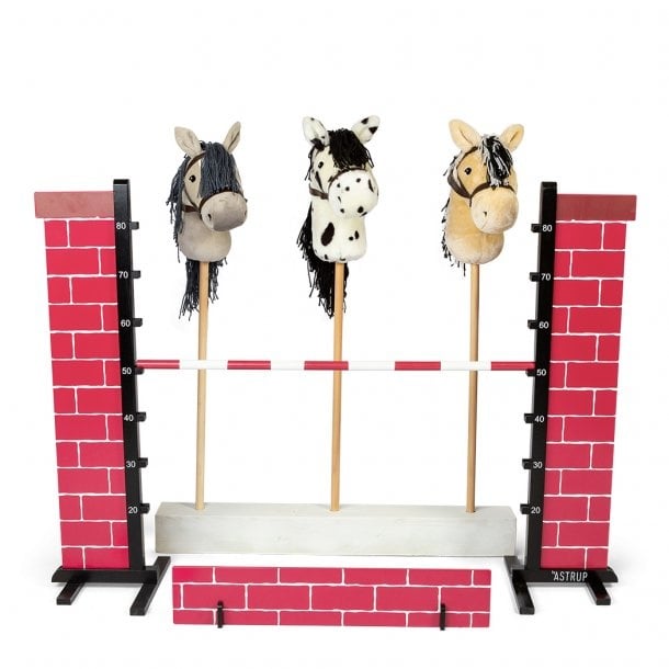 Stenen muur Hindernis voor Hobby Horse