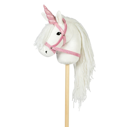 Unicorn hoorn en halster roze